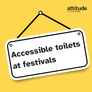Accessible toilets at festivals